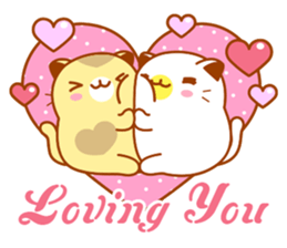 Niu Niu Cat "Lovers" sticker #10386563