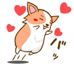 Naughty Corgi 2 sticker #10386584