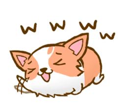 Naughty Corgi 2 sticker #10386599