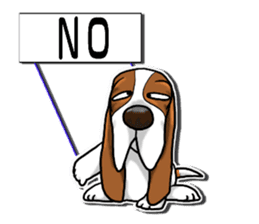 Basset hound 7(Mascot Strap) sticker #10387479