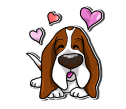 Basset hound 7(Mascot Strap) sticker #10387500