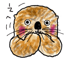 Matsuoka and funny creatures4 sticker #10388107