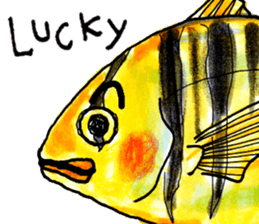 Matsuoka and funny creatures4 sticker #10388115