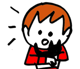 Matsuoka and funny creatures4 sticker #10388134