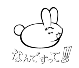 Elegant Colo rabbit sticker #10388151