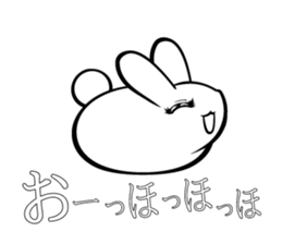 Elegant Colo rabbit sticker #10388153