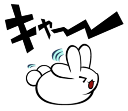 Elegant Colo rabbit sticker #10388155