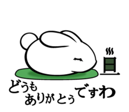 Elegant Colo rabbit sticker #10388157