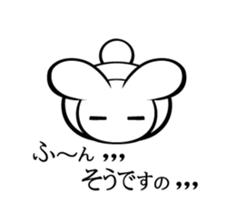 Elegant Colo rabbit sticker #10388159