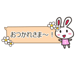 Rabbit balloon sticker sticker #10388784