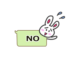 Rabbit balloon sticker sticker #10388789