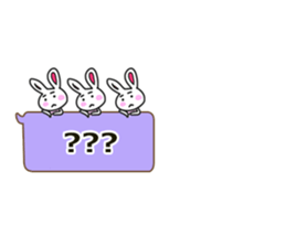 Rabbit balloon sticker sticker #10388790