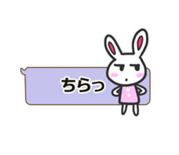 Rabbit balloon sticker sticker #10388795