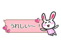Rabbit balloon sticker sticker #10388799