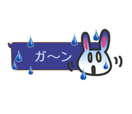 Rabbit balloon sticker sticker #10388800
