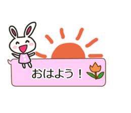 Rabbit balloon sticker sticker #10388803