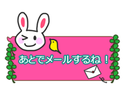 Rabbit balloon sticker sticker #10388807