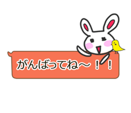 Rabbit balloon sticker sticker #10388810