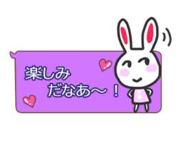 Rabbit balloon sticker sticker #10388812
