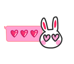 Rabbit balloon sticker sticker #10388821