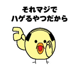 Bald bird three brothers 2 sticker #10388996