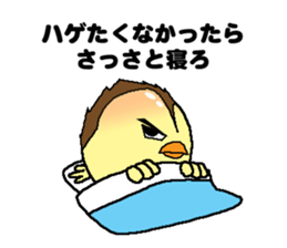 Bald bird three brothers 2 sticker #10389023