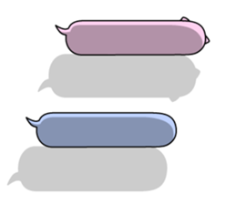 Animal? No! ! Balloon sticker #10389079