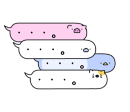 Animal? No! ! Balloon sticker #10389087