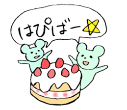 bear and daily life sticker #10389437