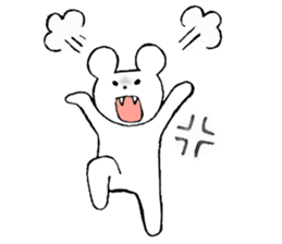 bear and daily life sticker #10389438