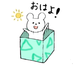 bear and daily life sticker #10389444