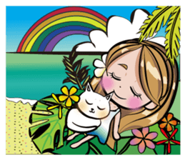 Lani and Kai in Hawaii 2 sticker #10389503