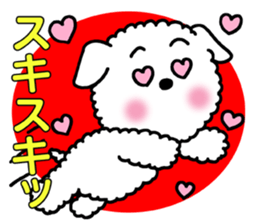 Go for it, dog pretty sticker #10390009