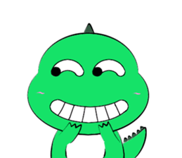 silly dinosaur sticker #10390944