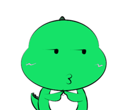 silly dinosaur sticker #10390947