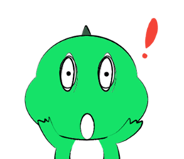 silly dinosaur sticker #10390949
