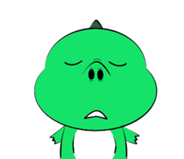 silly dinosaur sticker #10390950