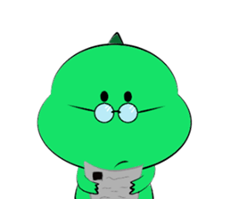silly dinosaur sticker #10390953