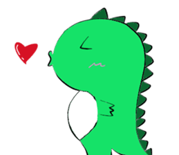 silly dinosaur sticker #10390957