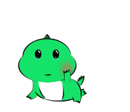 silly dinosaur sticker #10390962