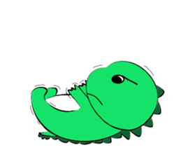 silly dinosaur sticker #10390965