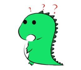 silly dinosaur sticker #10390970