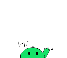 silly dinosaur sticker #10390974