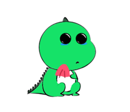 silly dinosaur sticker #10390977