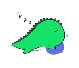 silly dinosaur sticker #10390979