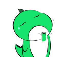 silly dinosaur sticker #10390981