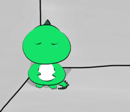 silly dinosaur sticker #10390982