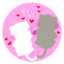 lovey dovey cats sticker #10391563
