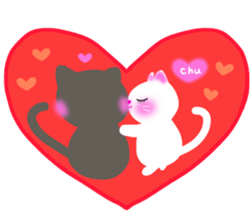 lovey dovey cats sticker #10391575