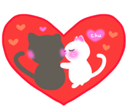 lovey dovey cats sticker #10391575